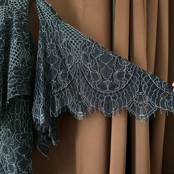 Shona Joy navy lace dress - Picture 6 of 11